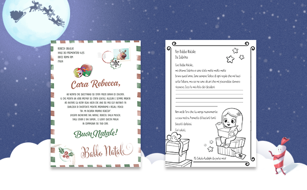 Letterine personalizzate e gratuite per e da Babbo Natale