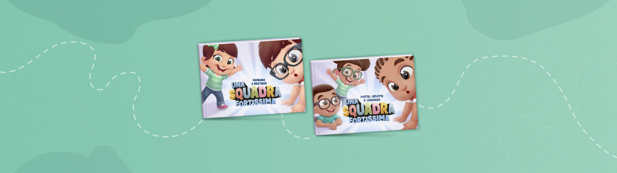 Se stai cercando il miglior libro per bambini, lo hai trovato! Il nostro nuovissimo libro personalizzato accompagna 2 o 3 bimbi in un'avventurosa caccia al tesoro attraverso 10 mondi fantastici!