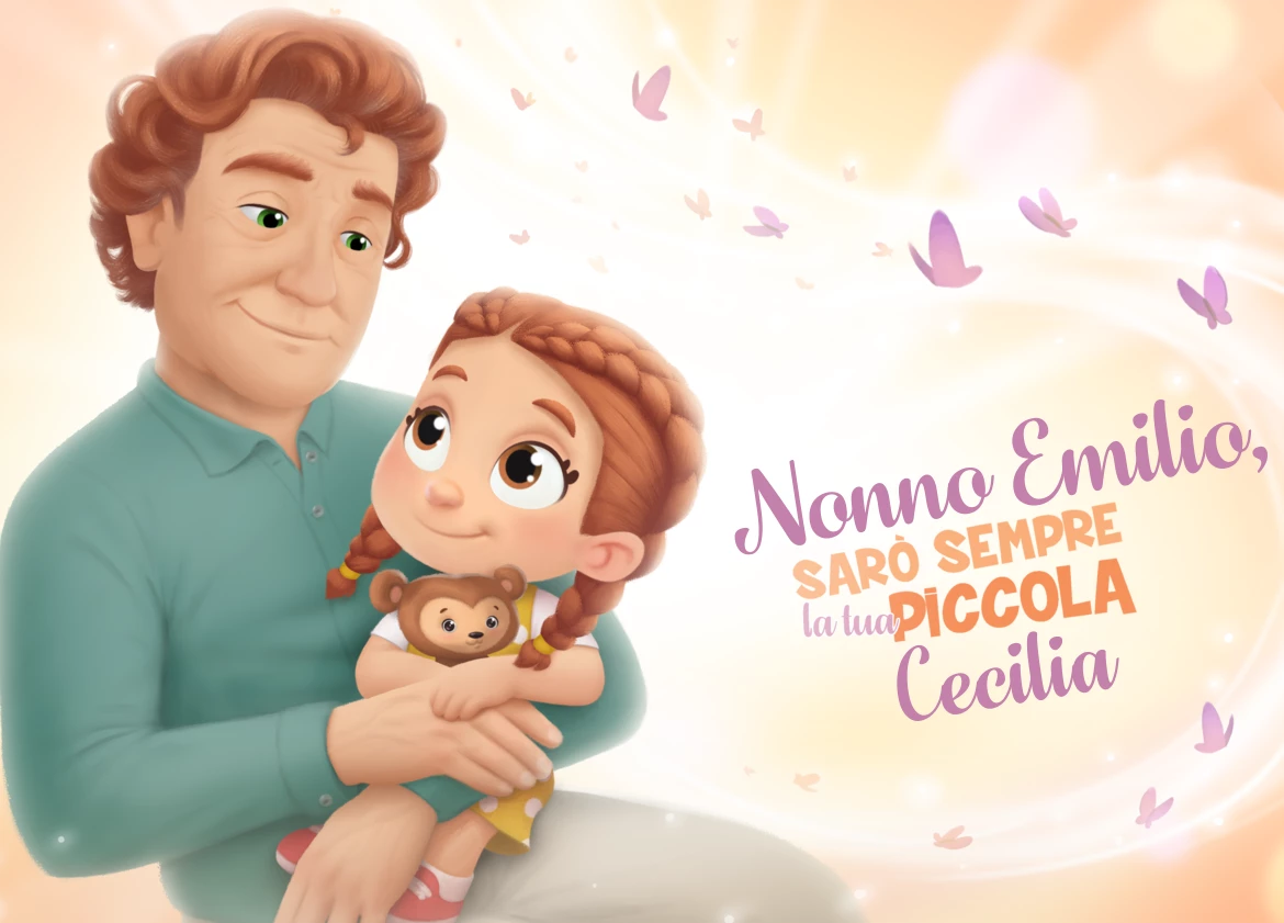 Nonno Emilio, sarò sempre la tua piccola Cecilia