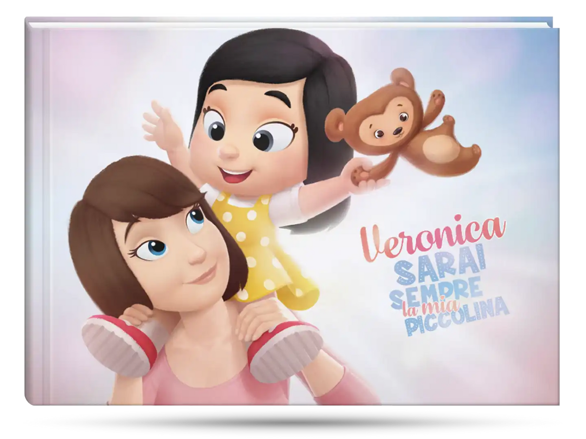 La copertina del libro personalizzato più venduto di Urrà Eroi per mamme e figlie, che è uno dei migliori regali per la mamma.
