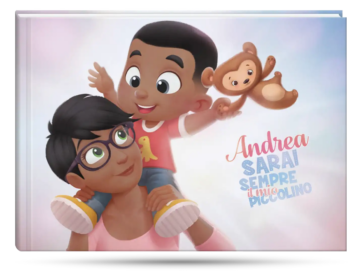 La copertina del libro personalizzato più venduto di Urrà Eroi per mamme e figli, che è uno dei migliori regali per la mamma.