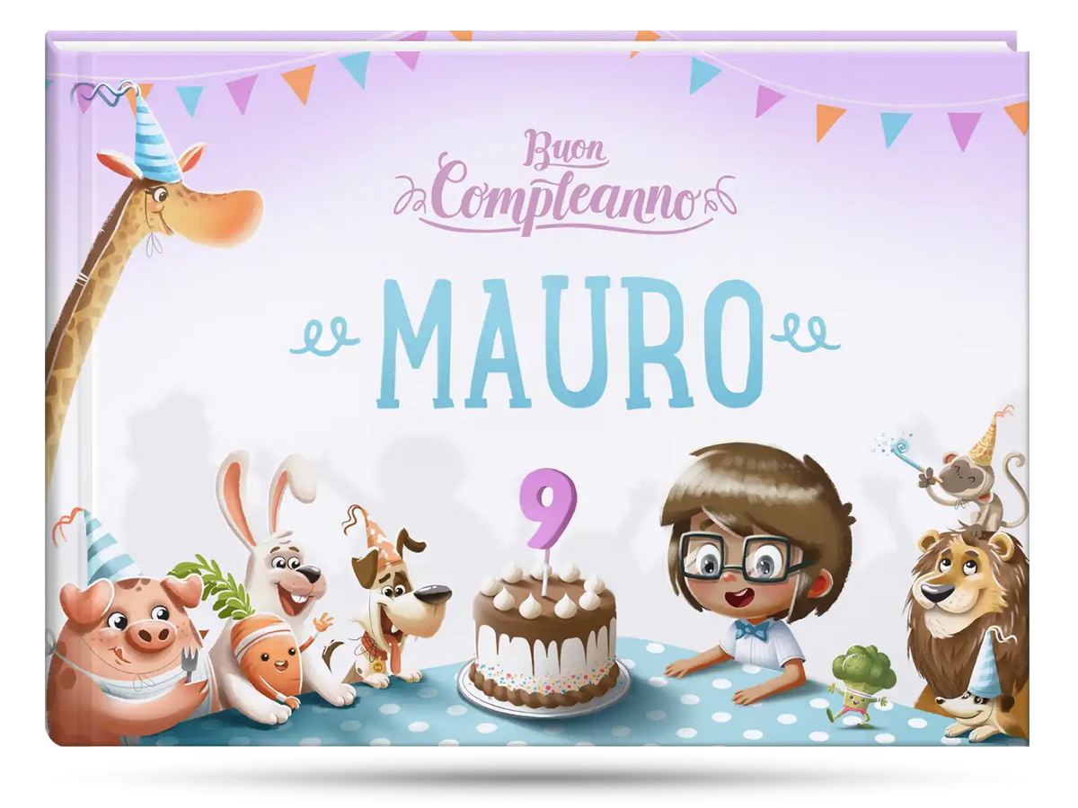 Il miglior regalo di compleanno è questo libro di compleanno personalizzato per bambini di 9 anni.