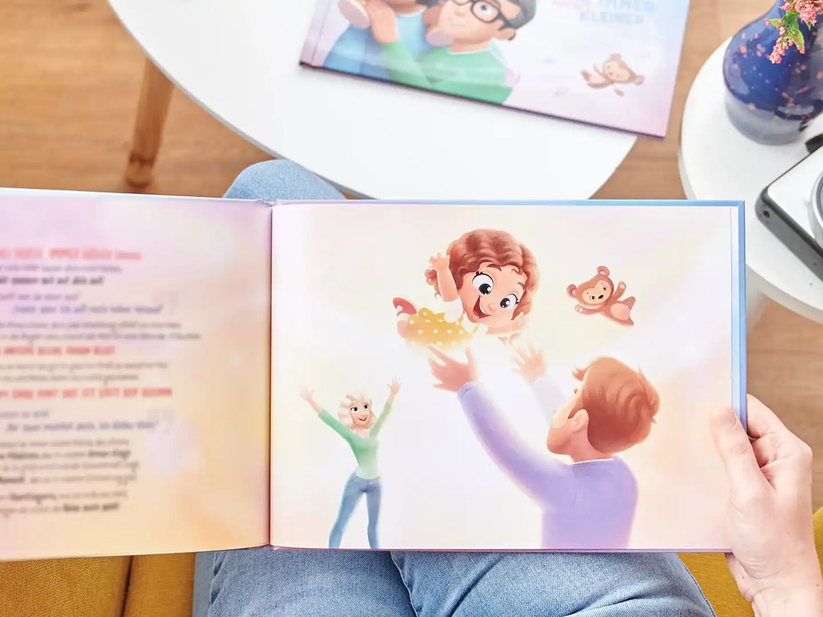 In questo libro personalizzato per Papa, Mamma e un bambino, e possibile vivere gli momenti preciosi della vita quotidiana.