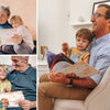 Nonni italiani che leggono il miglior regalo personalizzato per Nonno.