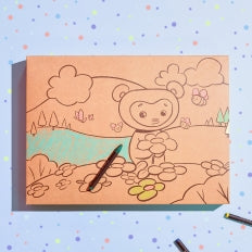 Confezione regalo da colorare per due papà