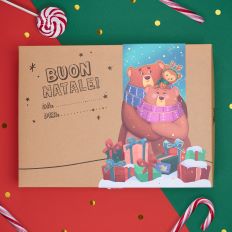 Confezione di Natale da colorare