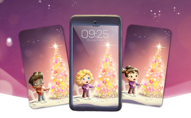Sfondo per Cellulare Natalizio Personalizzato Gratuito Per Un Bimbo
