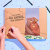 Confezione regalo da colorare per due mamme
