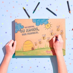 Confezione regalo da colorare per mamma e papà