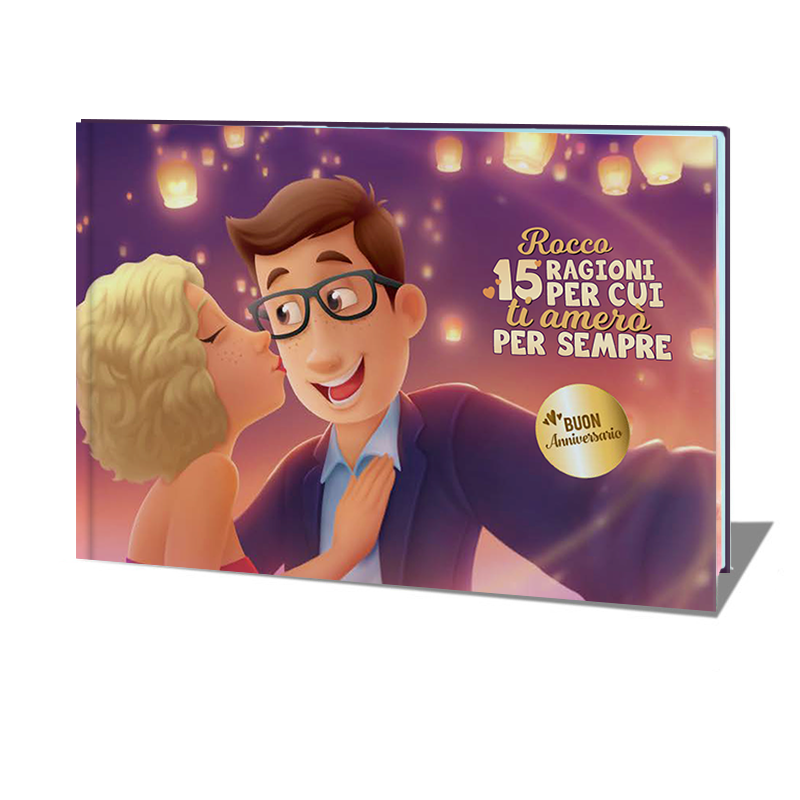 il miglior regalo per il fidanzato o il marito per celebrare l'anniversario - libro d'amore personalizzato per le coppie