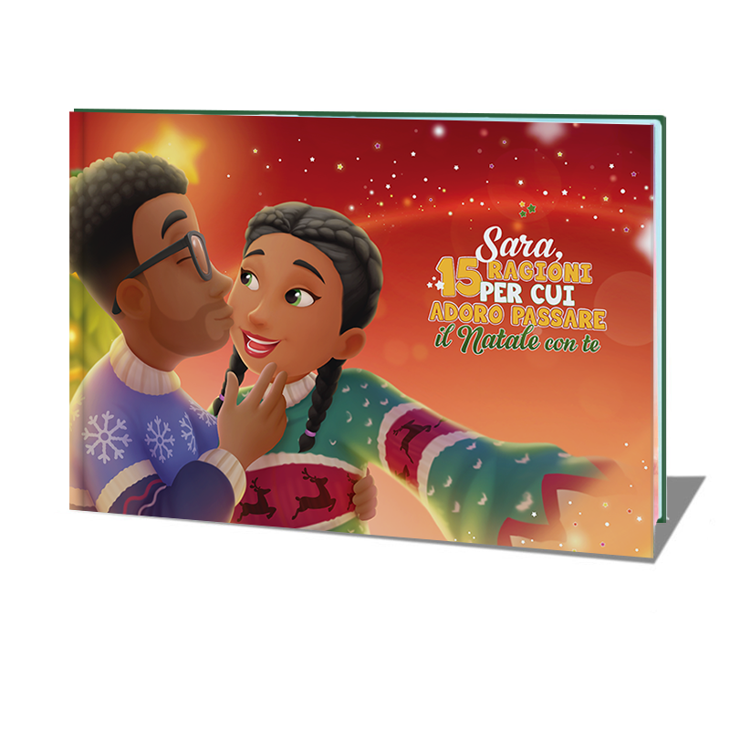Il miglior regalo di Natale fai da te per le coppie con questo libro d'amore personalizzato.